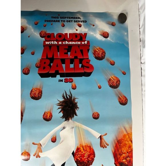 Cloudy with a Chance of Meatballs Original Movie Poster 40" X 27" - Picture 2 of 7